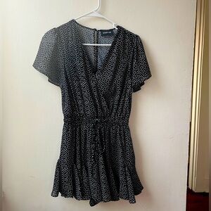 Vici Black and White Romper